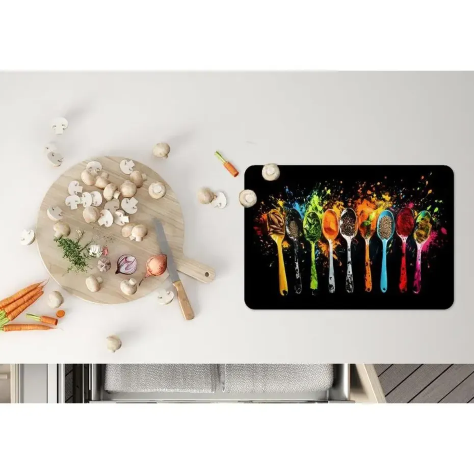 MuchoWow Placemat (6stuks) 45x30cm Lepels Kruiden Modern