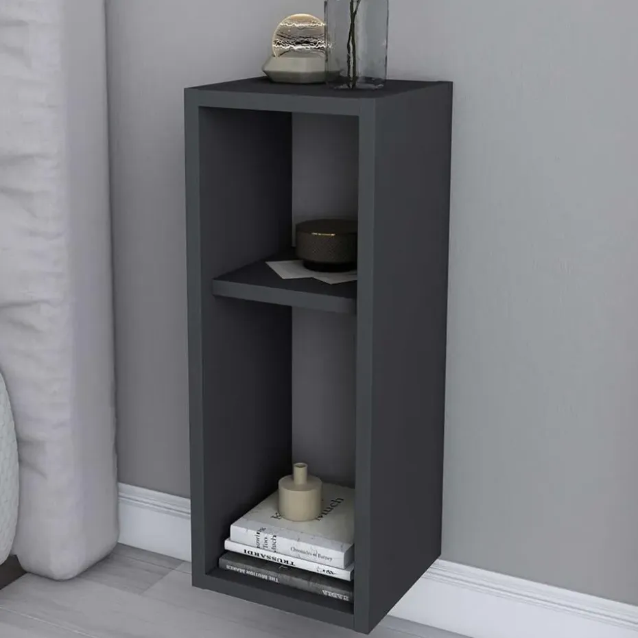 Nachtkastje Noano - 22x23x60 cm - MDF - antraciet