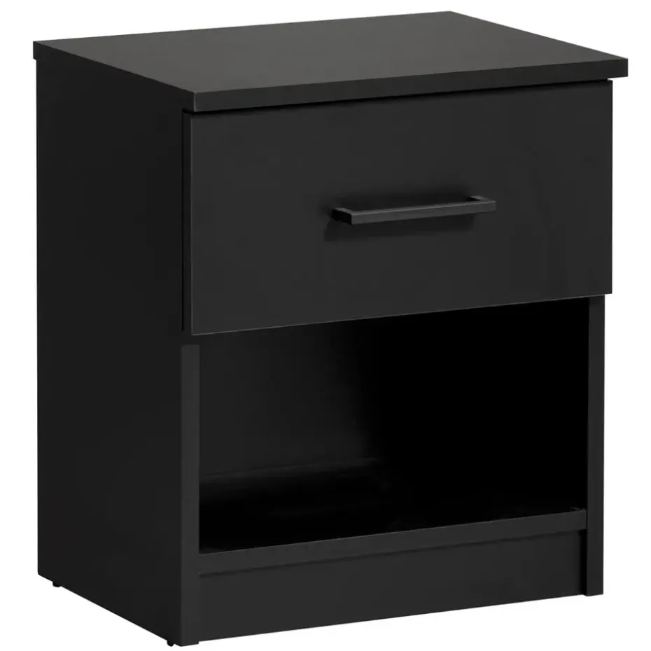 Nachtkastje Sena - 1 lade - zwart