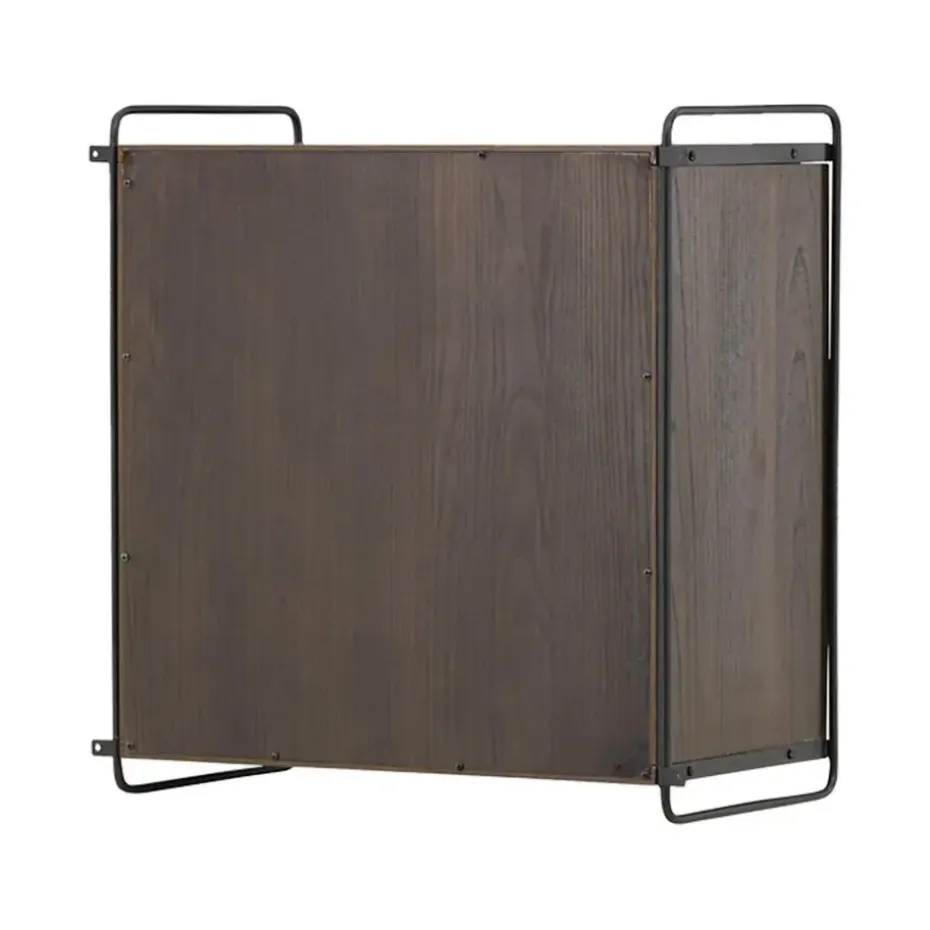 Nest living Marcus Hangende Houten Wandkast Walnoot - 60 x 35 cm