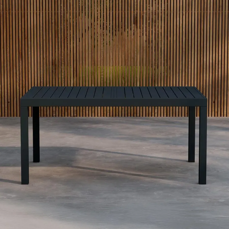Nest outdoor Grace Uitschuifbare Tuintafel Zwart - 160 tot 240 x 100 cm