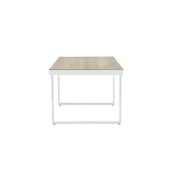 Nest outdoor Mathijs Tuintafel Aluminium Wit - met Glazen Tafelblad