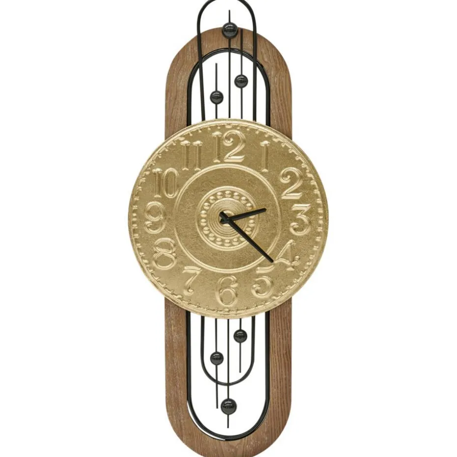 NOBELIUM - Wandklok - Goud - IJzer