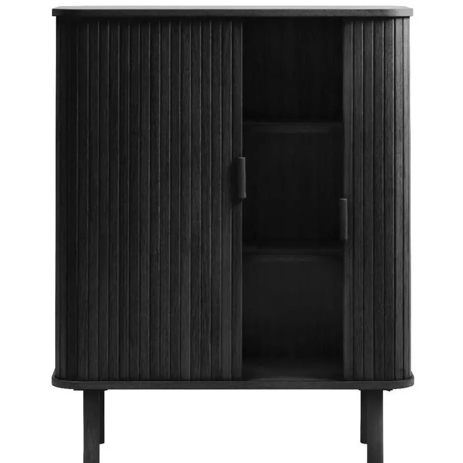 Nordic Home - Ingo eiken kabinet - 90 cm - zwart