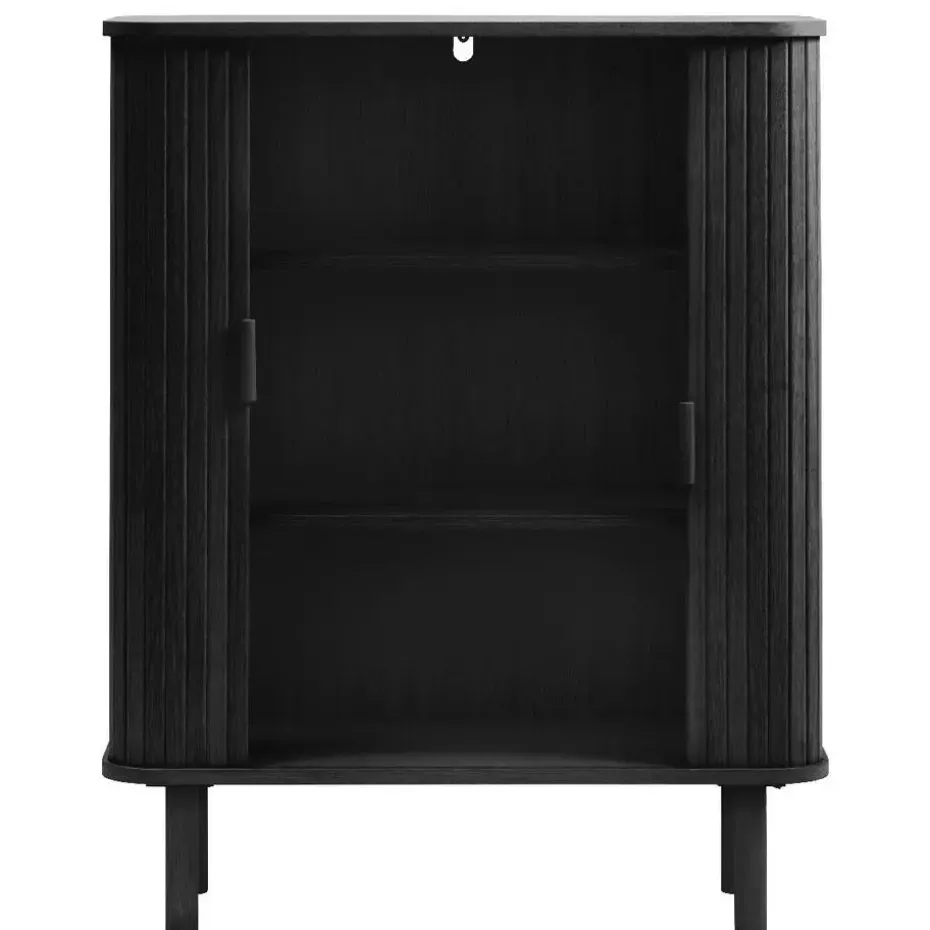 Nordic Home - Ingo eiken kabinet - 90 cm - zwart