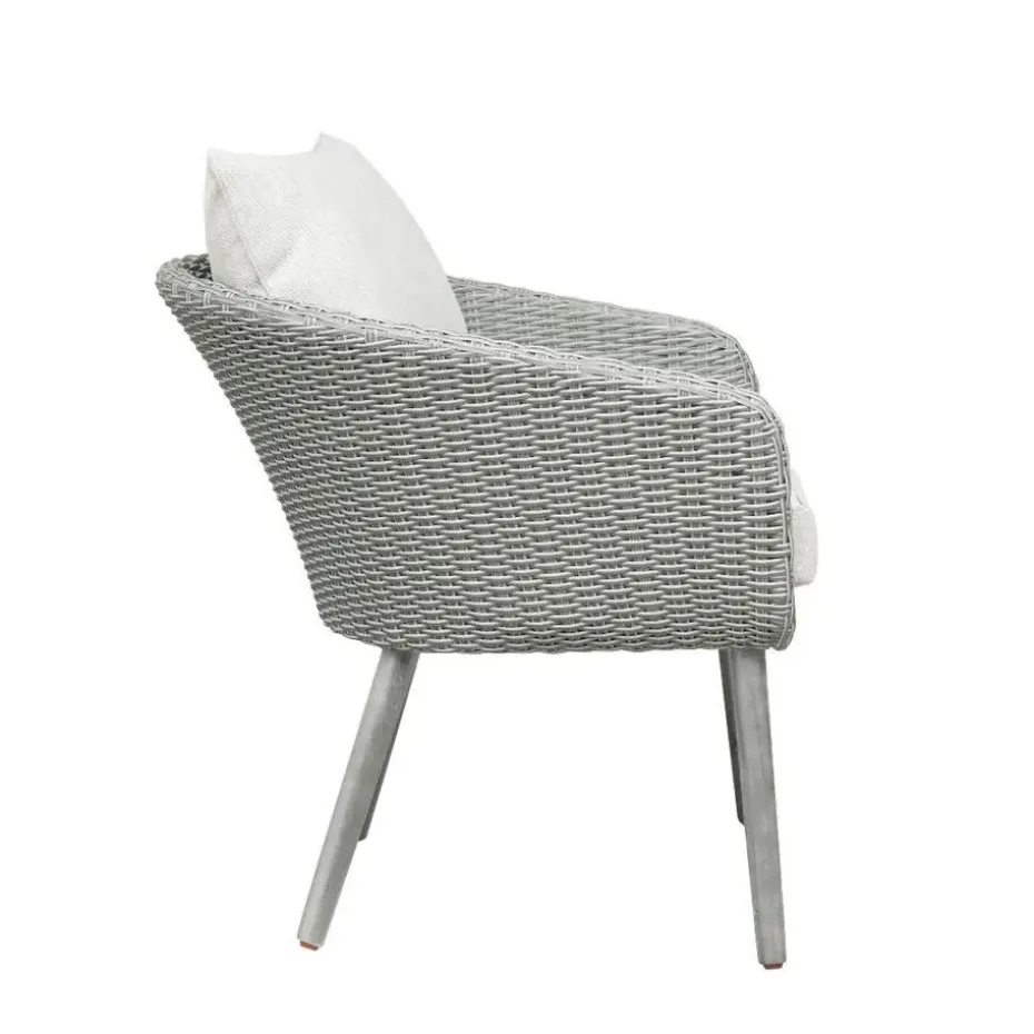 Nordic Home - Seth bistro set wicker - grijs/hout