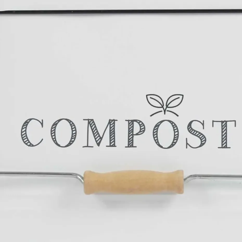 Nordix Compostbak met Deksel Set van 2 GFT Afvalbakje Aanrecht Keuken Prullen...