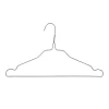 Nordix Kledinghangers set 75 stuks Metaal Zwart Draadhanger Kleerhangers
