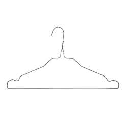Nordix Kledinghangers set 150 stuks Metaal Zwart Draadhanger Kleerhangers