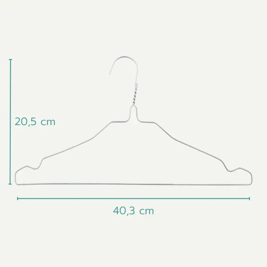 Nordix Kledinghangers set 150 stuks Metaal Draadhanger Kleerhangers
