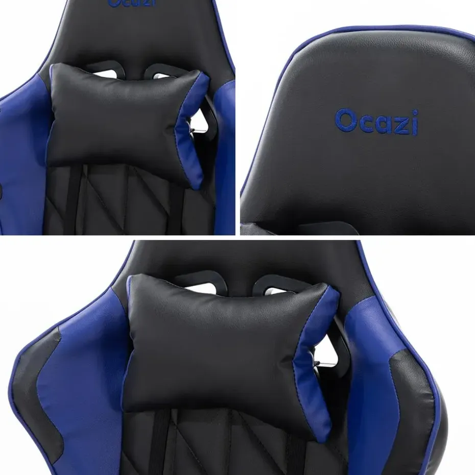 Ocazi Nevada Gaming stoel - Bureaustoel - Zwart/Blauw