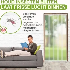 O'DADDY Lamellenhor 118x260 - Deurgordijn - wit