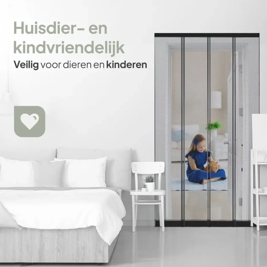 O'DADDY Lamellenhor 118x260 - Deurgordijn - zwart