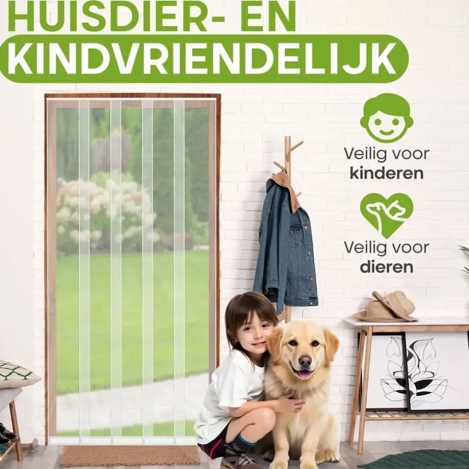 O'DADDY Lamellenhor 100x260 - Deurgordijn - wit