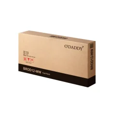 O'DADDY Wandkapstok met 5 Haken - 66x30x27 cm - Hangend - Bruin