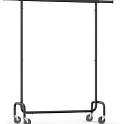 O’DADDY® Zwart Kledingrek - Verstelbaar & Stabiel tot 130kg - 4 Grote Wielen