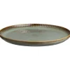 Ontbijtbord Camille - groen - stoneware - Ø22 cm