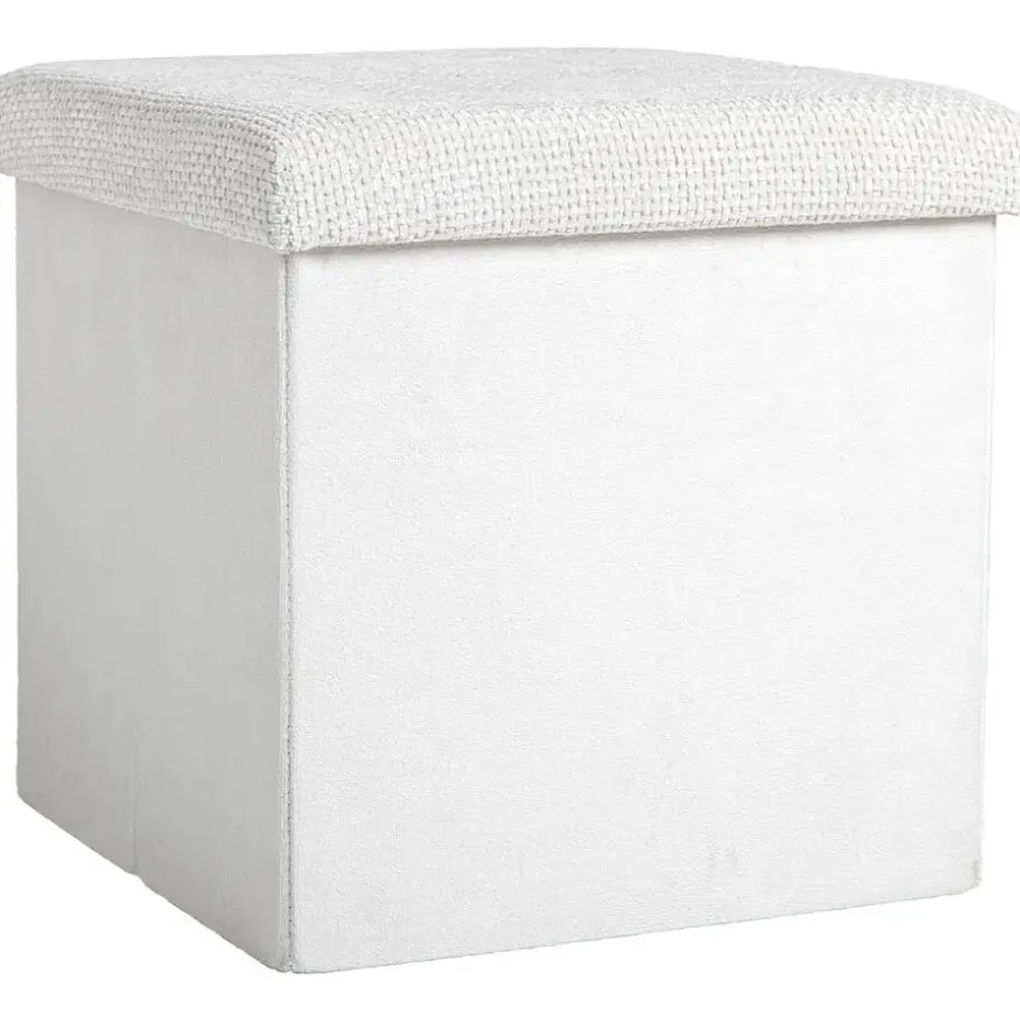 Opbergbox opvouwbaar - off-white - 38x38x38 cm