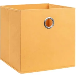 Opbergbox Parijs - oker - 31x31x31 cm