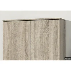 Opbergkast Ray 80cm met 2 deuren en 4 legplanken - sonoma eik