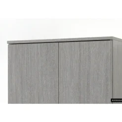 Opbergkast Ray 60cm met 2 deuren en 4 legplanken - grijze eik
