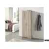 Opbergkast Ray 60cm met 2 deuren en 4 legplanken - sonoma eik