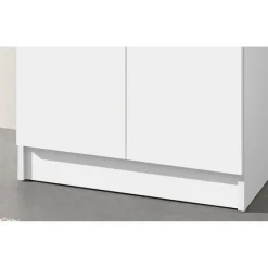 Opbergkast Ray 60cm met 2 deuren en 4 legplanken - wit