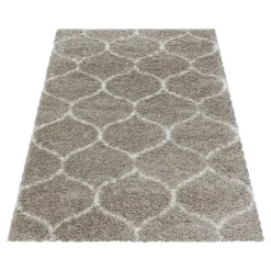 Opera Soft Shaggy Hoogpolig Vloerkleed Beige - 240x340 CM