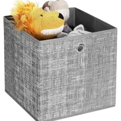 Opvouwbare opbergdozen, 6 stuks, kubussen, bakken, manden, kisten