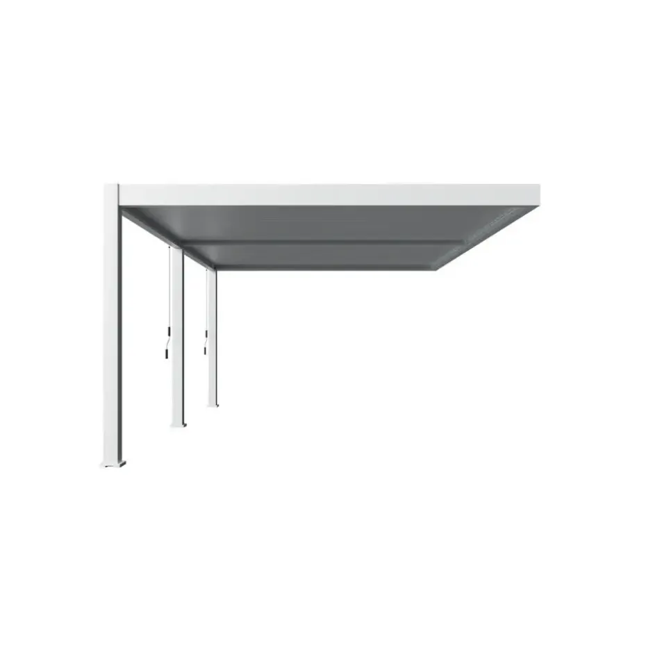 Orion Deluxe overkapping muur 400 x 600 cm wit