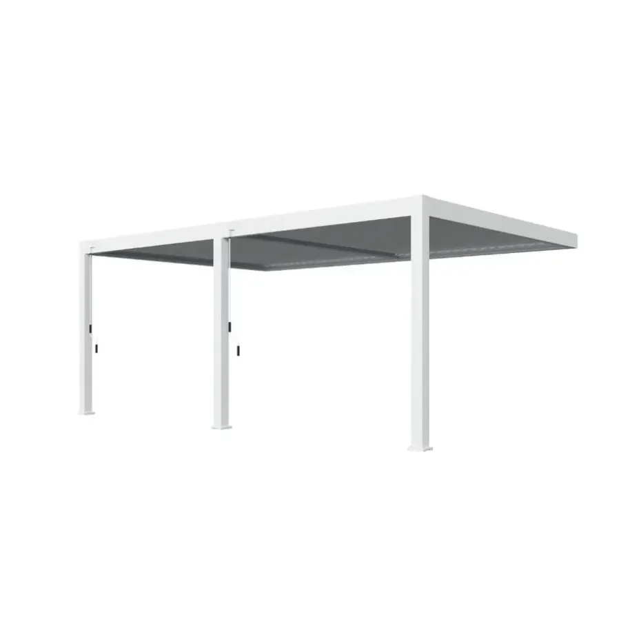 Orion Deluxe overkapping muur 400 x 600 cm wit