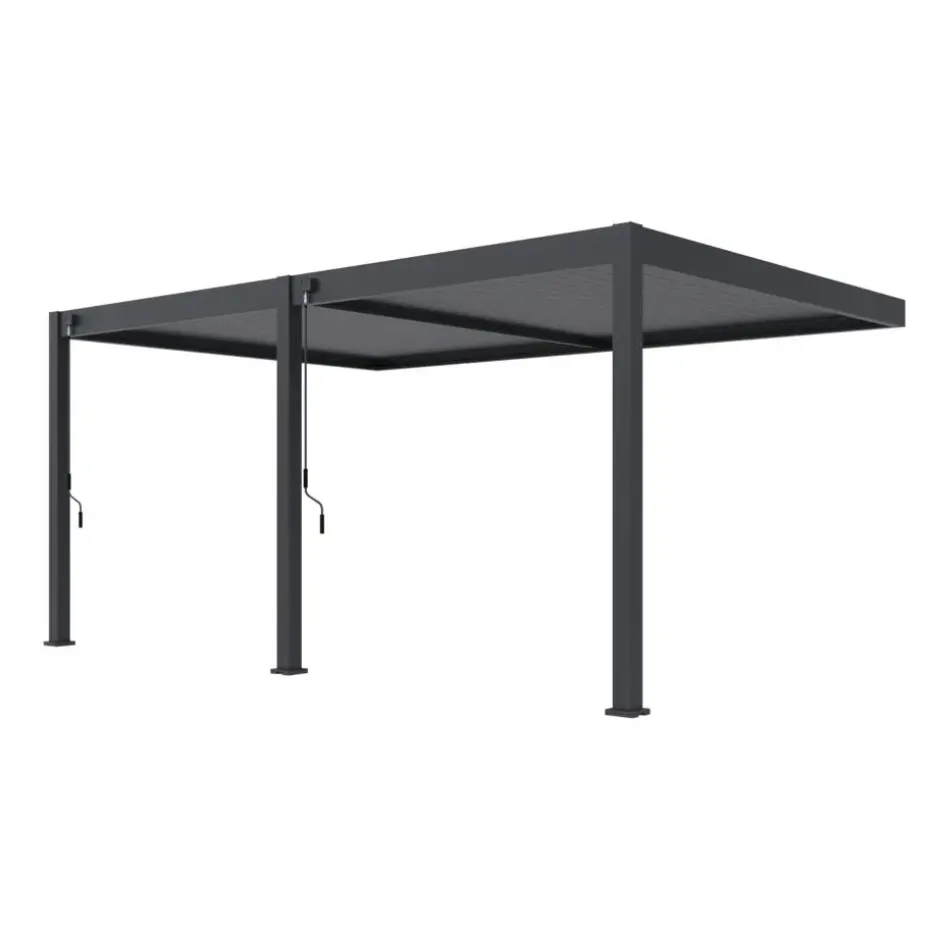 Orion Deluxe overkapping muur 360 x 530 cm antraciet