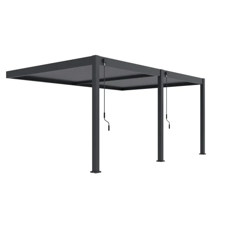 Orion Deluxe overkapping muur 360 x 530 cm antraciet