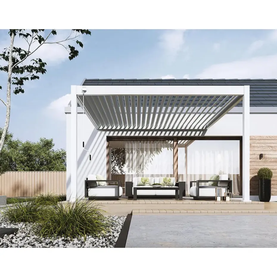 Orion Deluxe overkapping muur 360 x 400 cm antraciet
