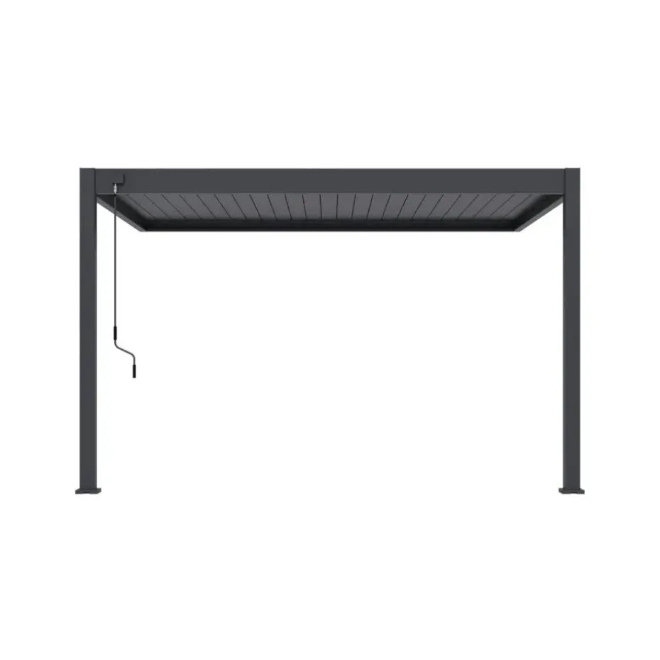Orion Deluxe overkapping muur 300 x 400 cm antraciet