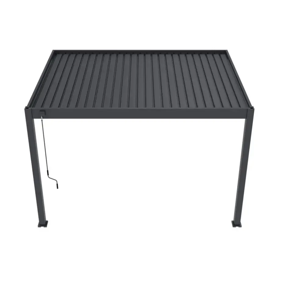 Orion Deluxe overkapping muur 300 x 400 cm antraciet