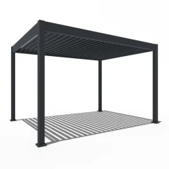 Orion Deluxe overkapping elektrisch met LED 300 x 400 antraciet