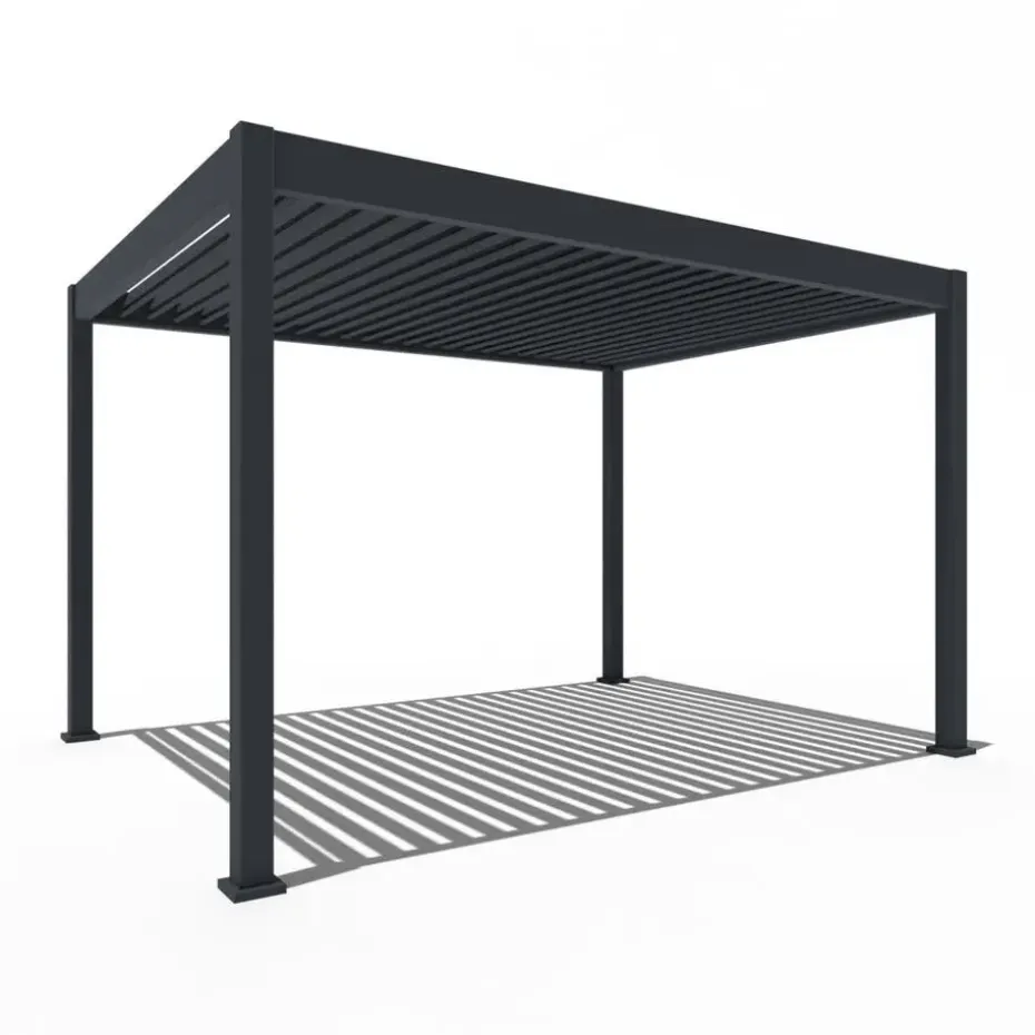 Orion Deluxe overkapping elektrisch met LED 300 x 400 antraciet