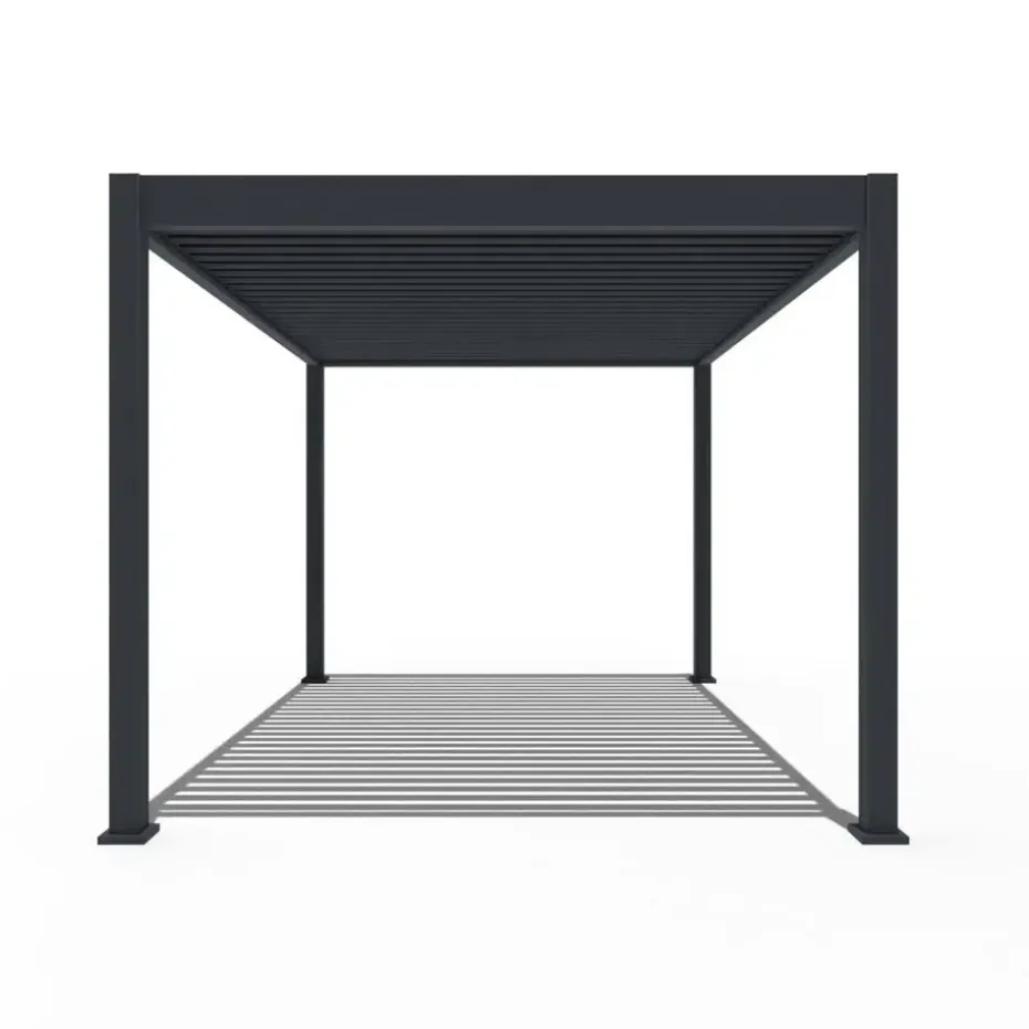 Orion Deluxe overkapping elektrisch met LED 300 x 400 antraciet