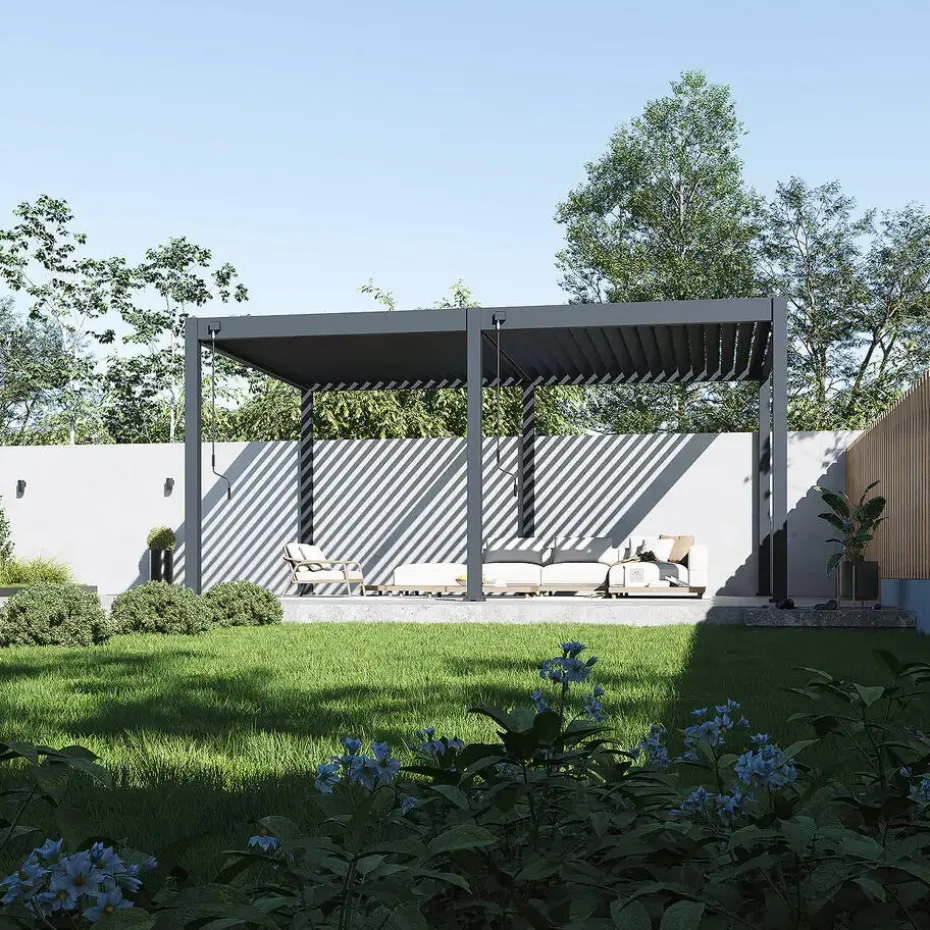 Orion Deluxe terrasoverkapping 360 x 530 cm antraciet