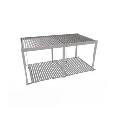Orion Deluxe terrasoverkapping 360 x 720 cm lichtgrijs