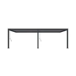 Orion Premium overkapping muur 400 x 800 cm antraciet