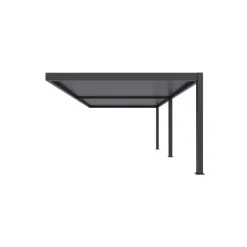 Orion Premium overkapping muur 400 x 800 cm antraciet