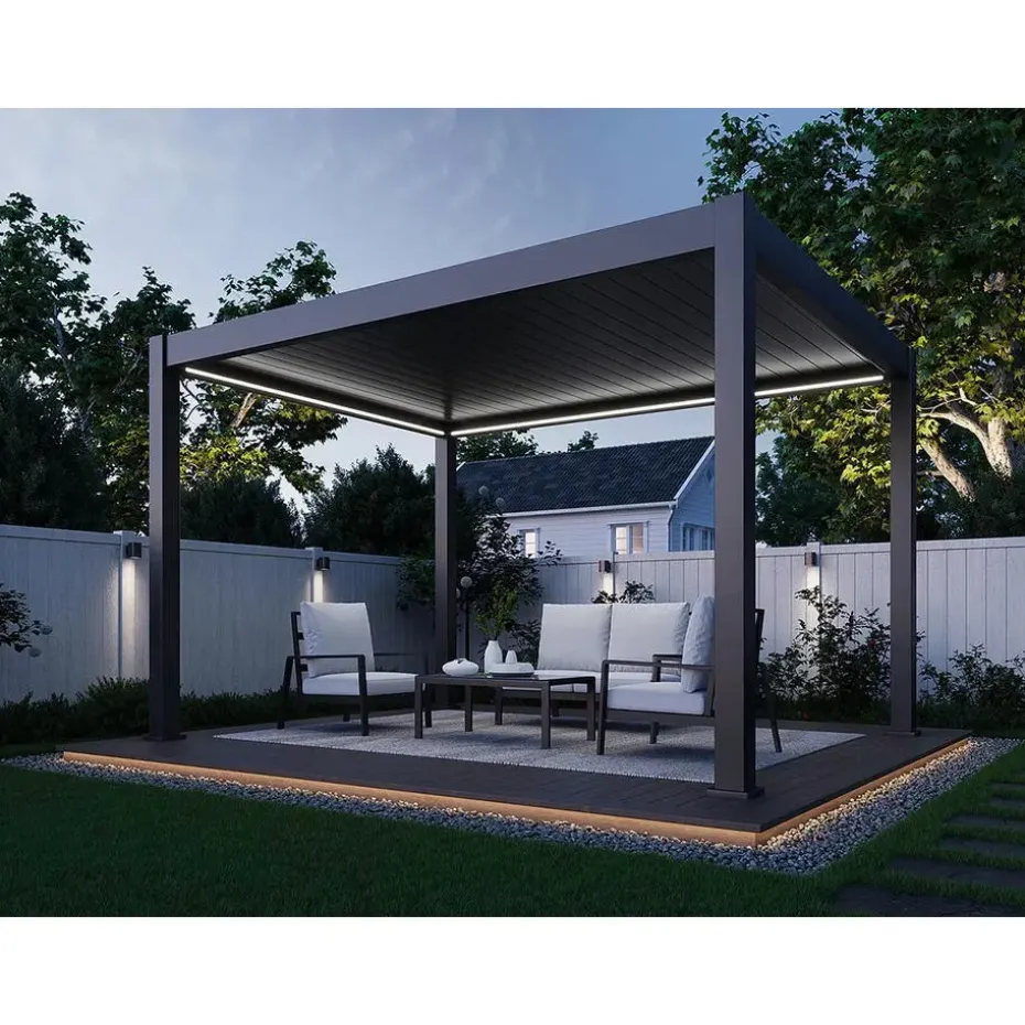 Orion Premium overkapping elektrisch E-LED 300 x 400 antraciet