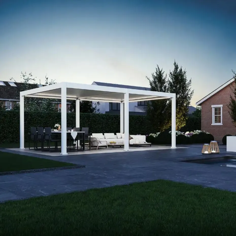 Orion Premium overkapping E-LED - 400 x 600 cm - wit