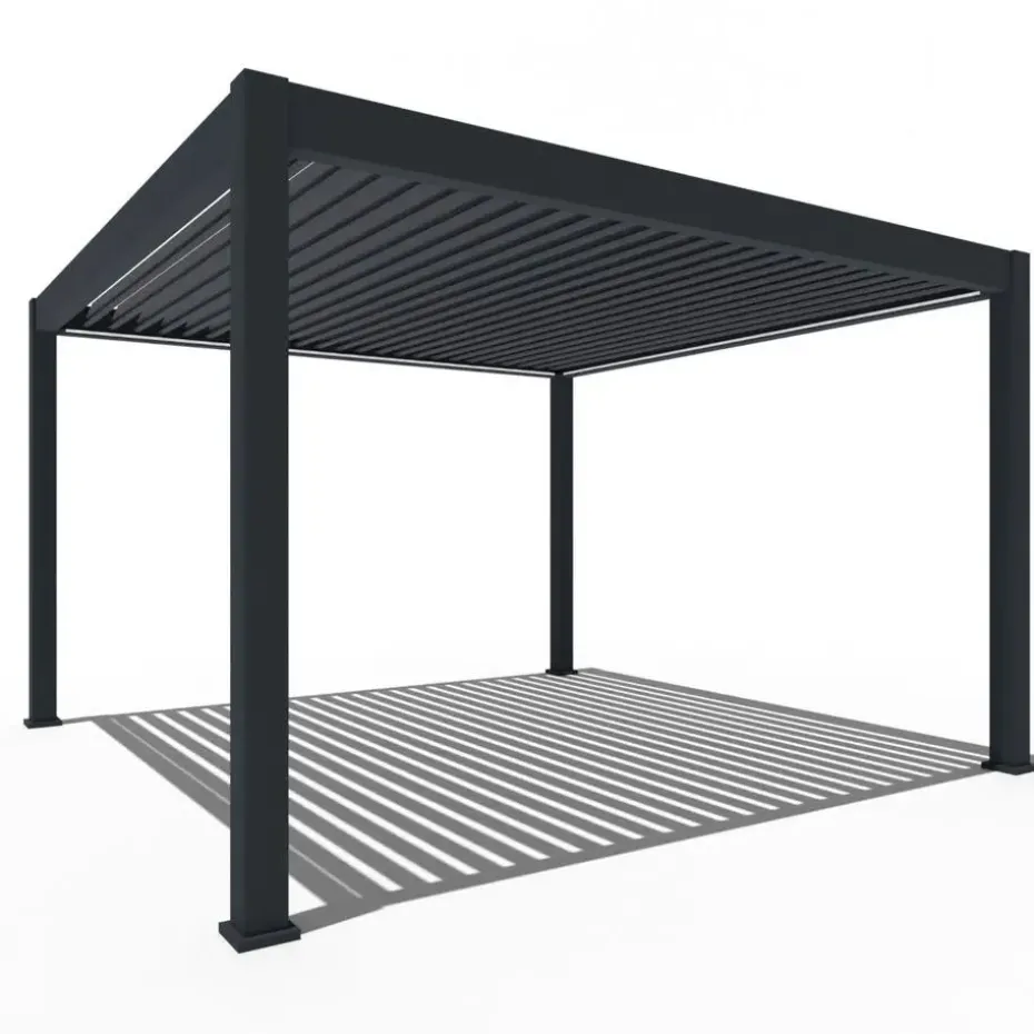 Orion Premium overkapping elektrisch met LED 400 x 400 antraciet