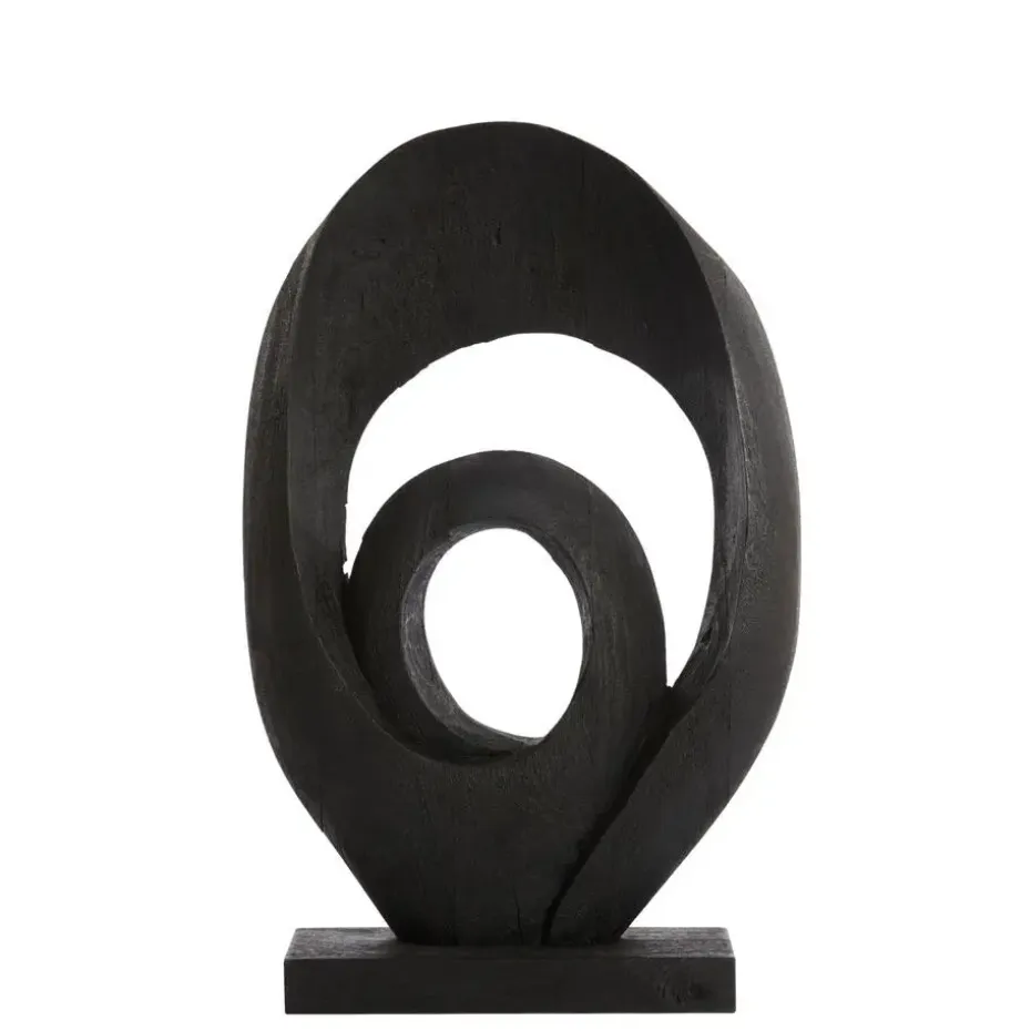 Ornament Randa - Zwart - 40x14x60cm