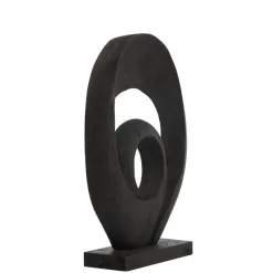 Ornament Randa - Zwart - 40x14x60cm