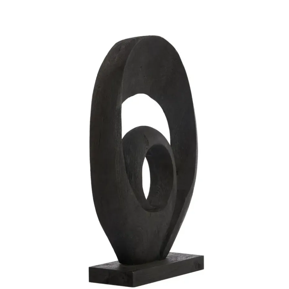 Ornament Randa - Zwart - 40x14x60cm
