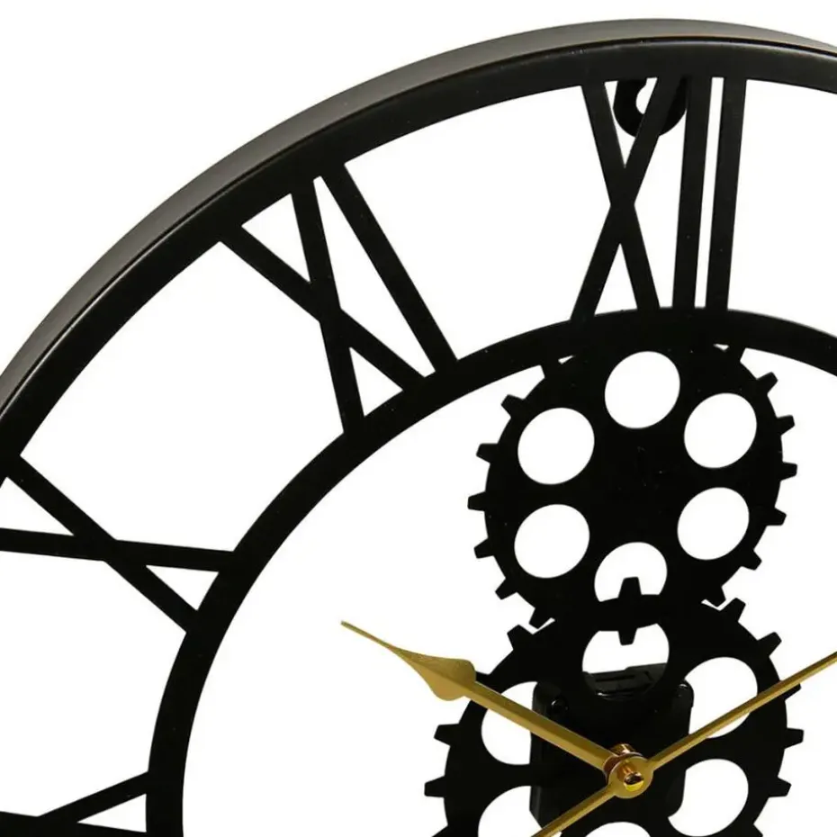 Ostaria Wandklok/muur klok - open uurwerk - D50 cm - metaal